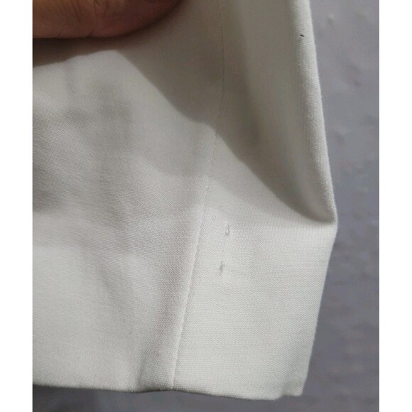 Hilfiger Collection Blazer Sz 8 White Cotton Silk Italy Runway Jacket NWT $468* - Picture 15 of 16